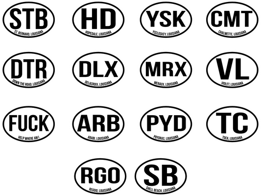Oval Sticker