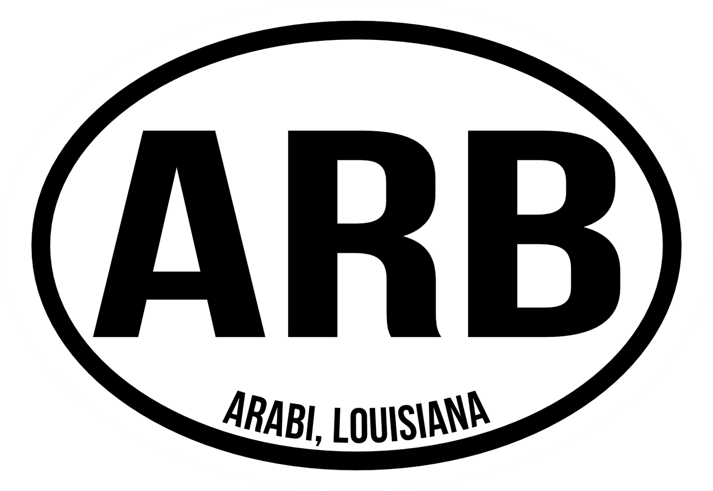 Oval Sticker