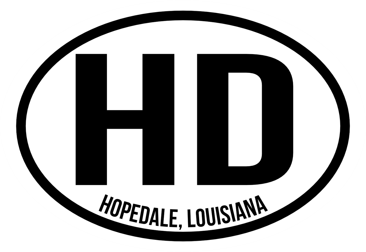 Oval Sticker