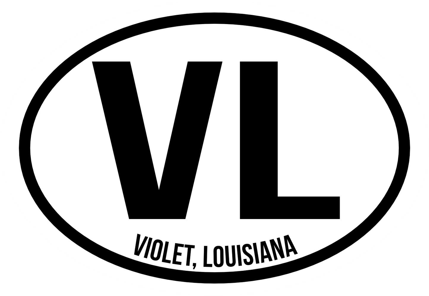 Oval Sticker